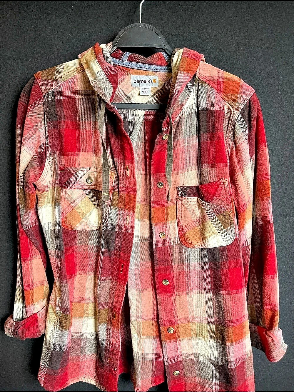 Carhartt Plaid Hooded Flannel